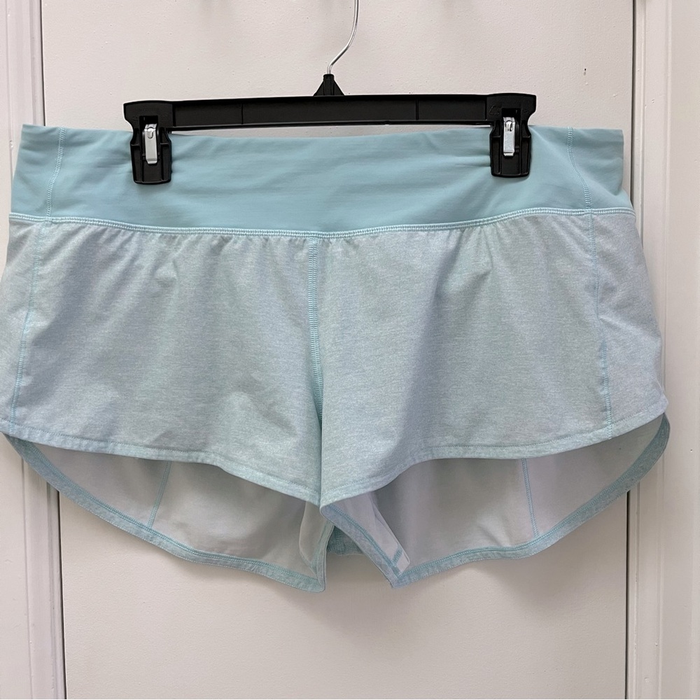 Lululemon Speed Up Short 2.5" Heather Lux Multi Icing Blue/Icing Blue - Picture 5 of 12